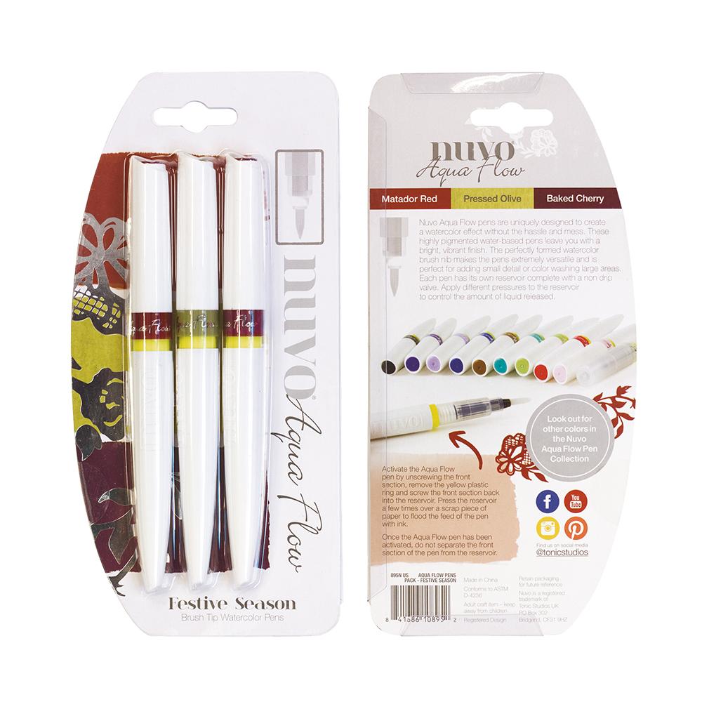 Nuvo Aqua Flow Pens, Festive Season - 895n