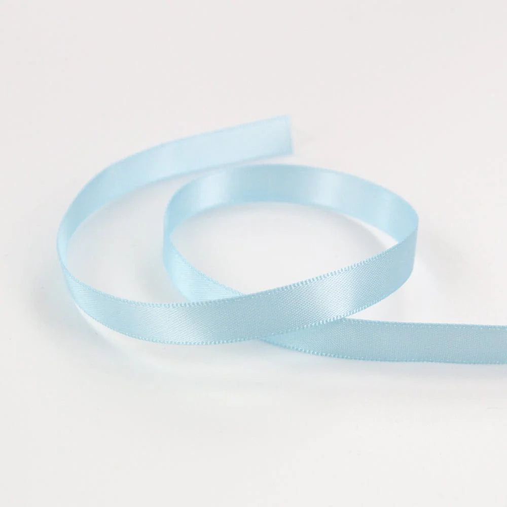 Craft Perfect Double Face Satin Ribbon 9mmX5m-Arctic Blue