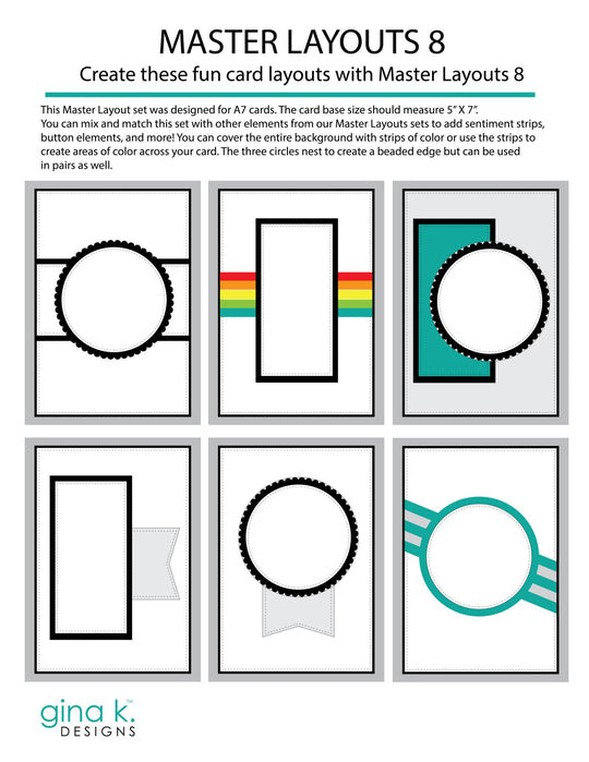 Gina K. Designs DIE- Master Layouts 08