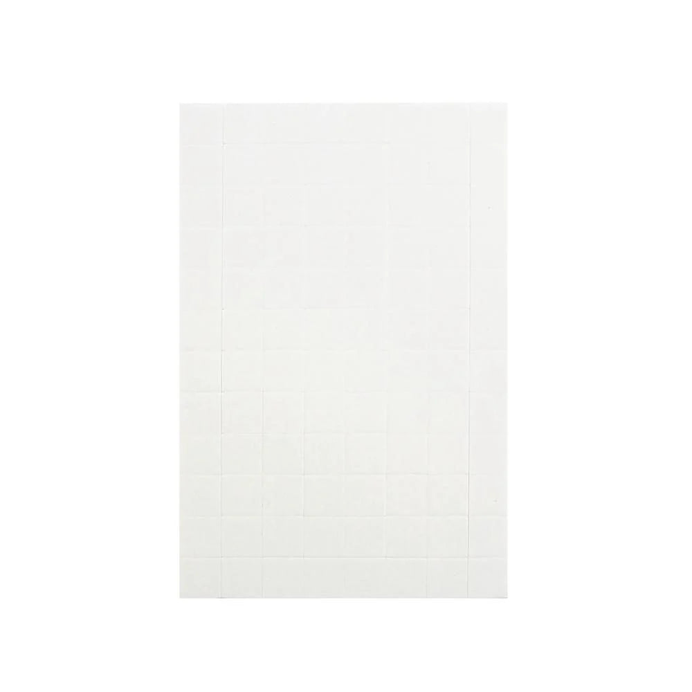 1/2" Dimensional Foam Adhesive Squares, White (96/pk) - 9751e
