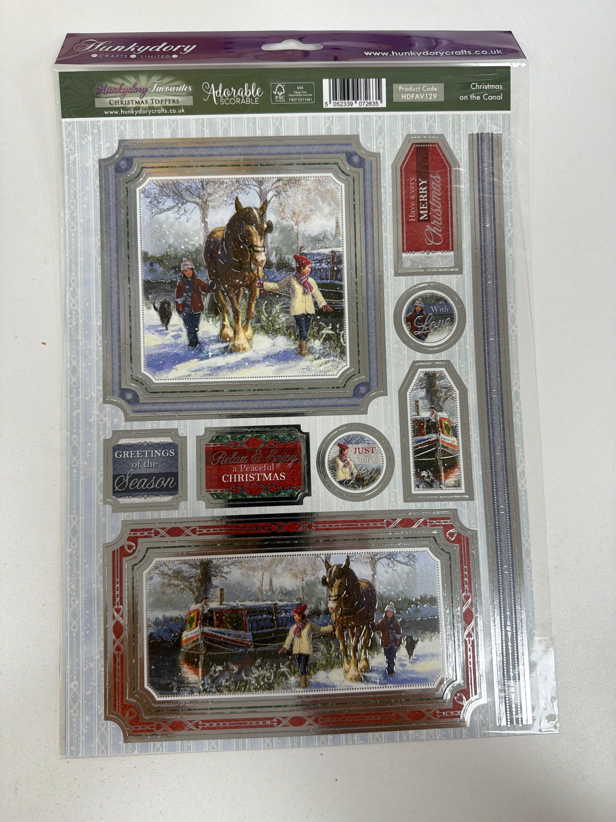 Hunkydory Topper Favourites - Christmas on the Canal