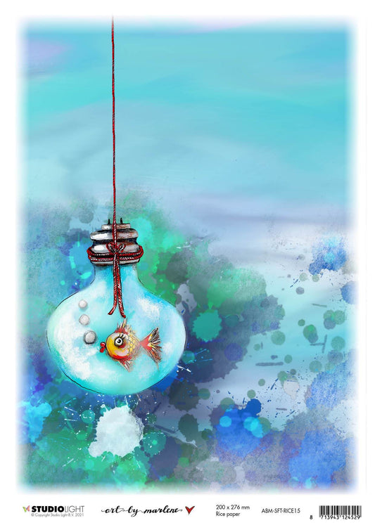 ABM Rice Paper In my bubble So-Fish-Ticated 200x276mm nr.15