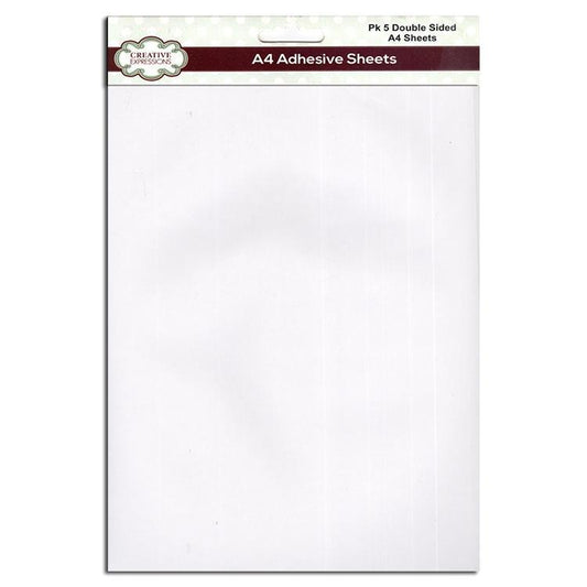 Creative Expressions A4 Adhesive Sheets (5 per pkg)