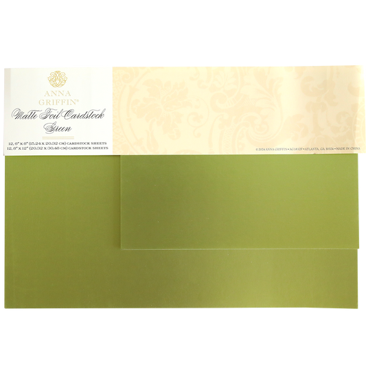 Luxury Matte Foil Cardstock Green