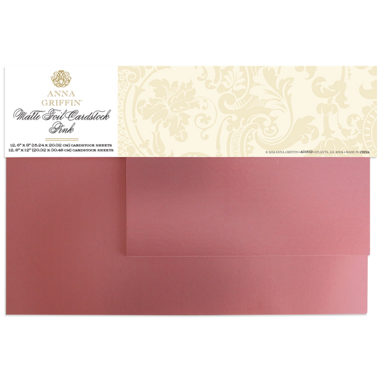 Luxury Matte Foil Cardstock Pink