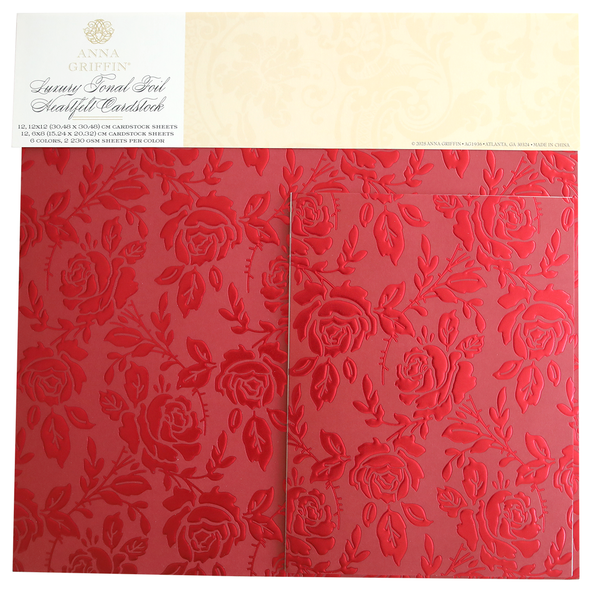 Luxury Tonal Foil Heartfelt Cardstock