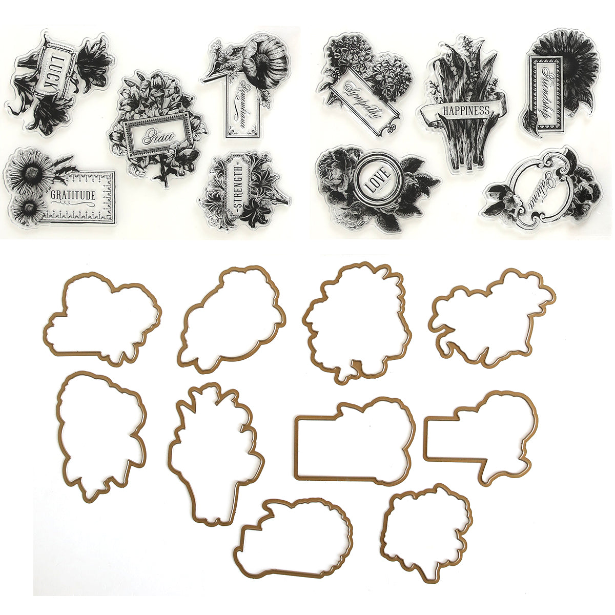 Flower Language Stamps and Dies