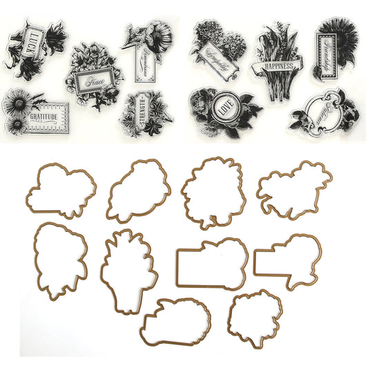 Flower Language Stamps and Dies
