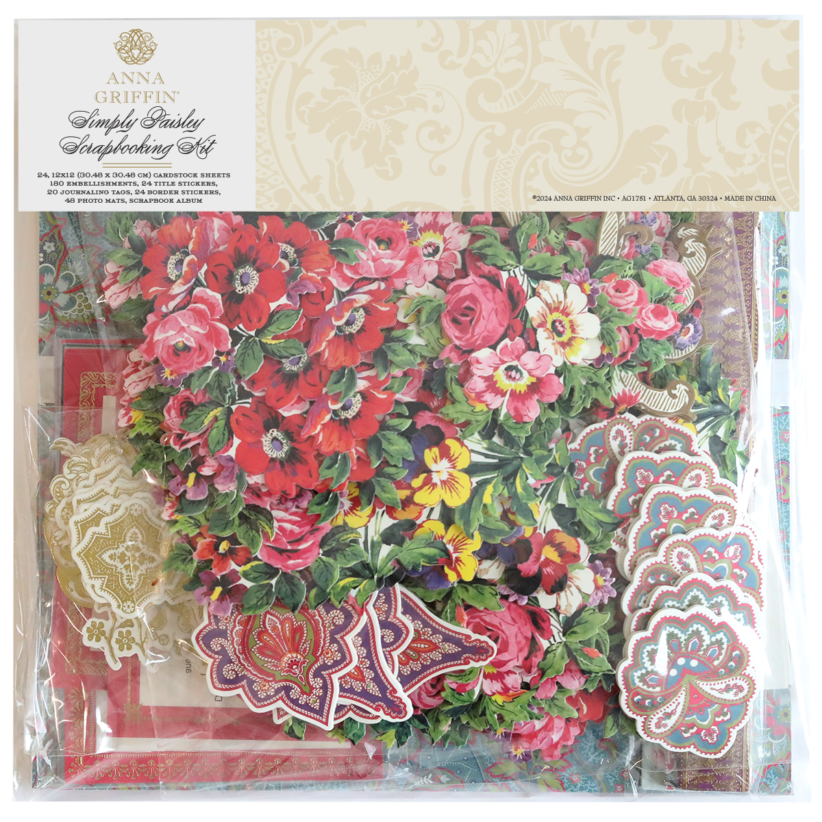 Simply Paisley Scrapbooking Kit with Album