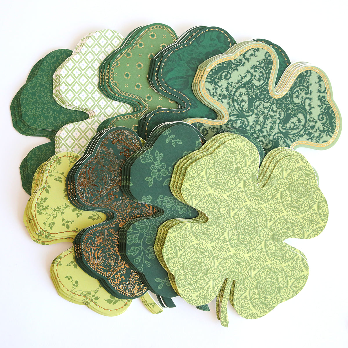 Shamrock Shaped Cards and Envelopes