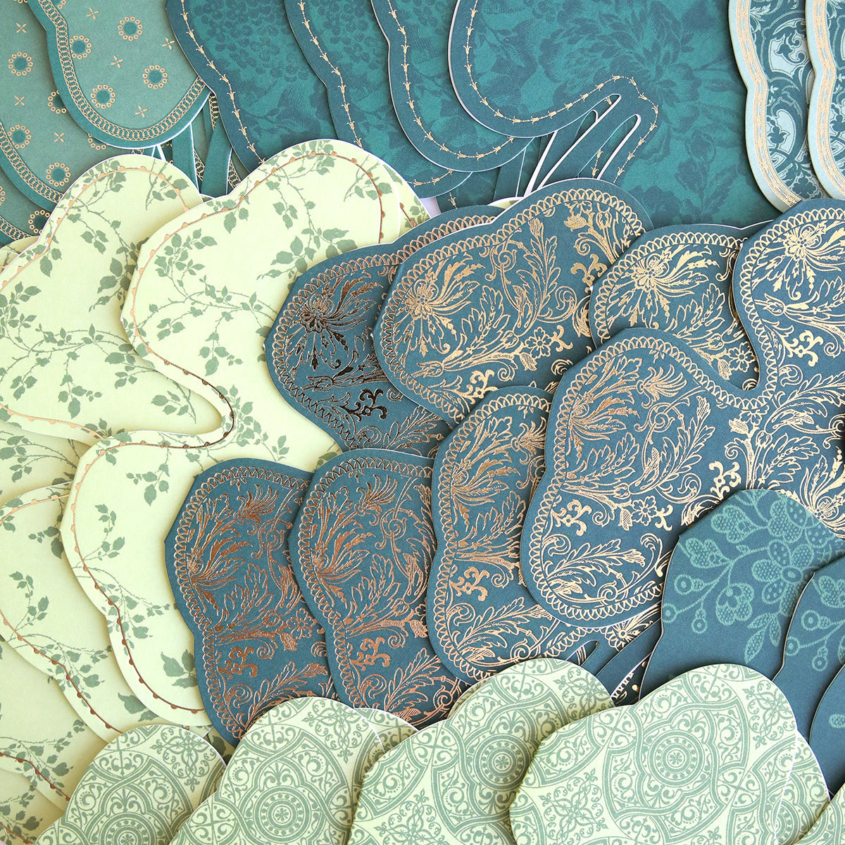 Shamrock Shaped Cards and Envelopes