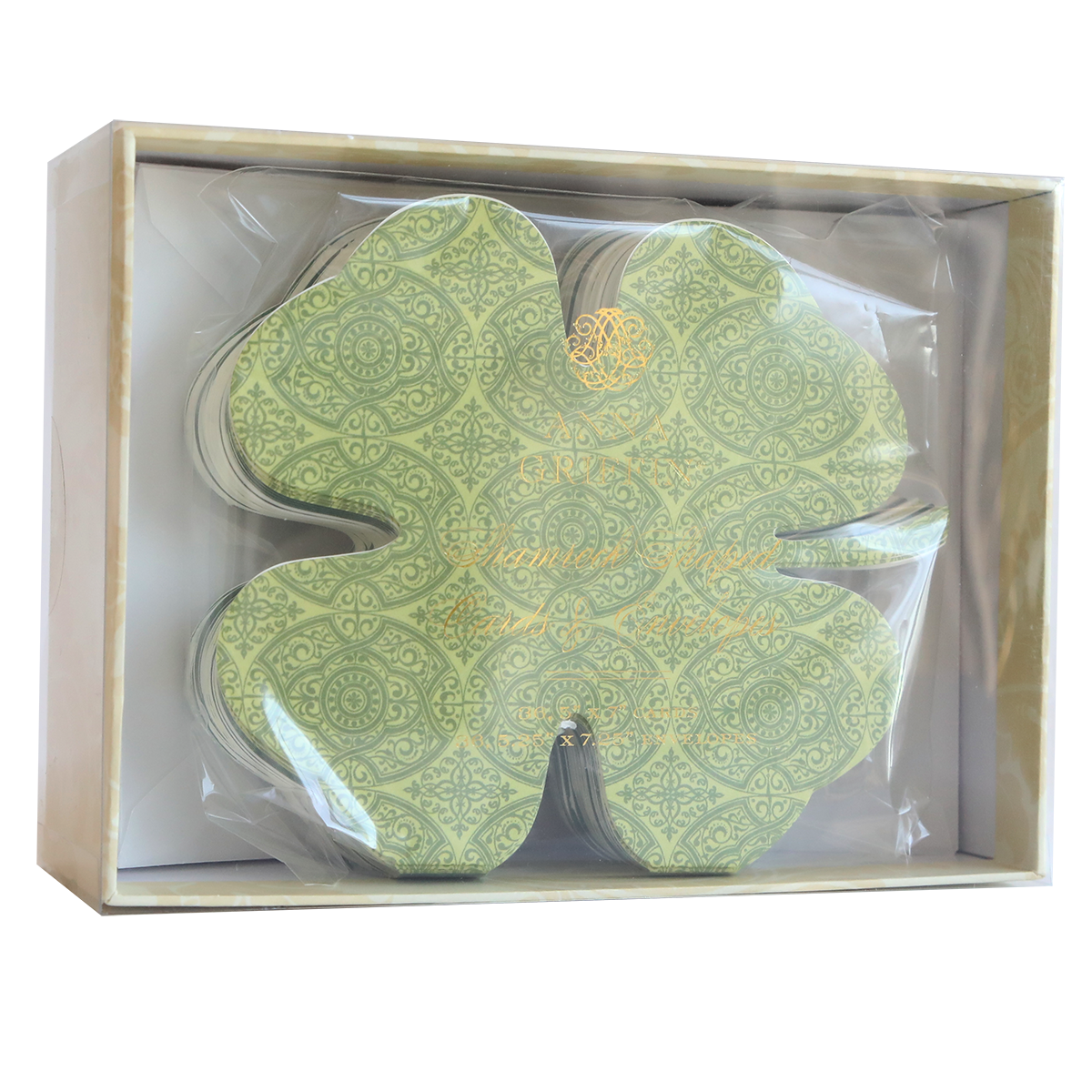 Shamrock Shaped Cards and Envelopes