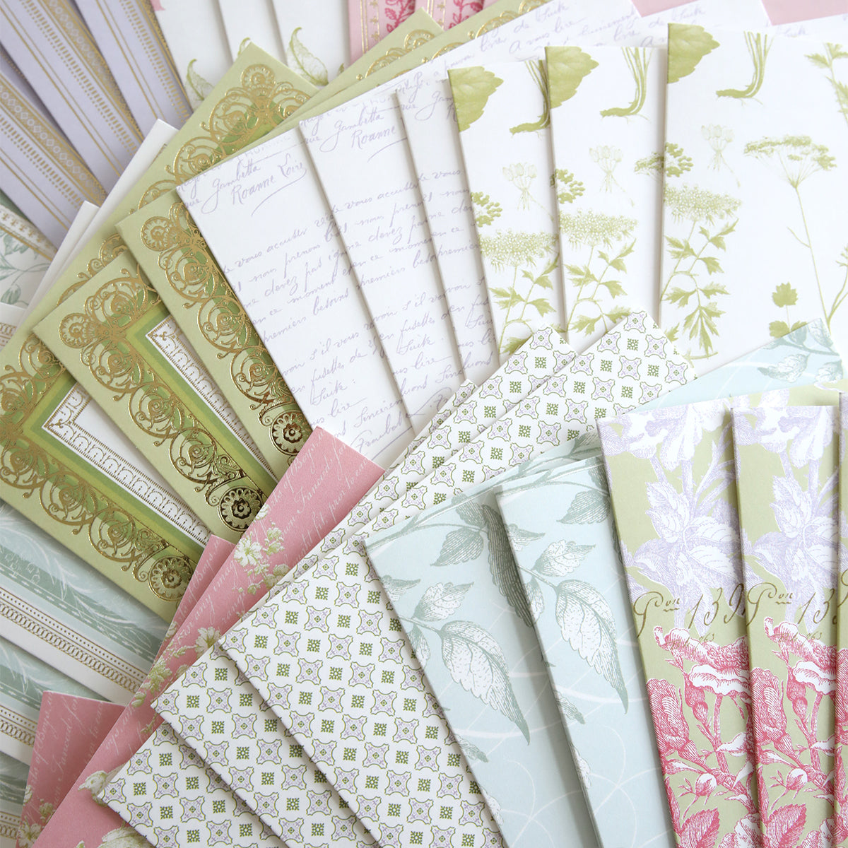 Antique Botanical Cards and Envelopes