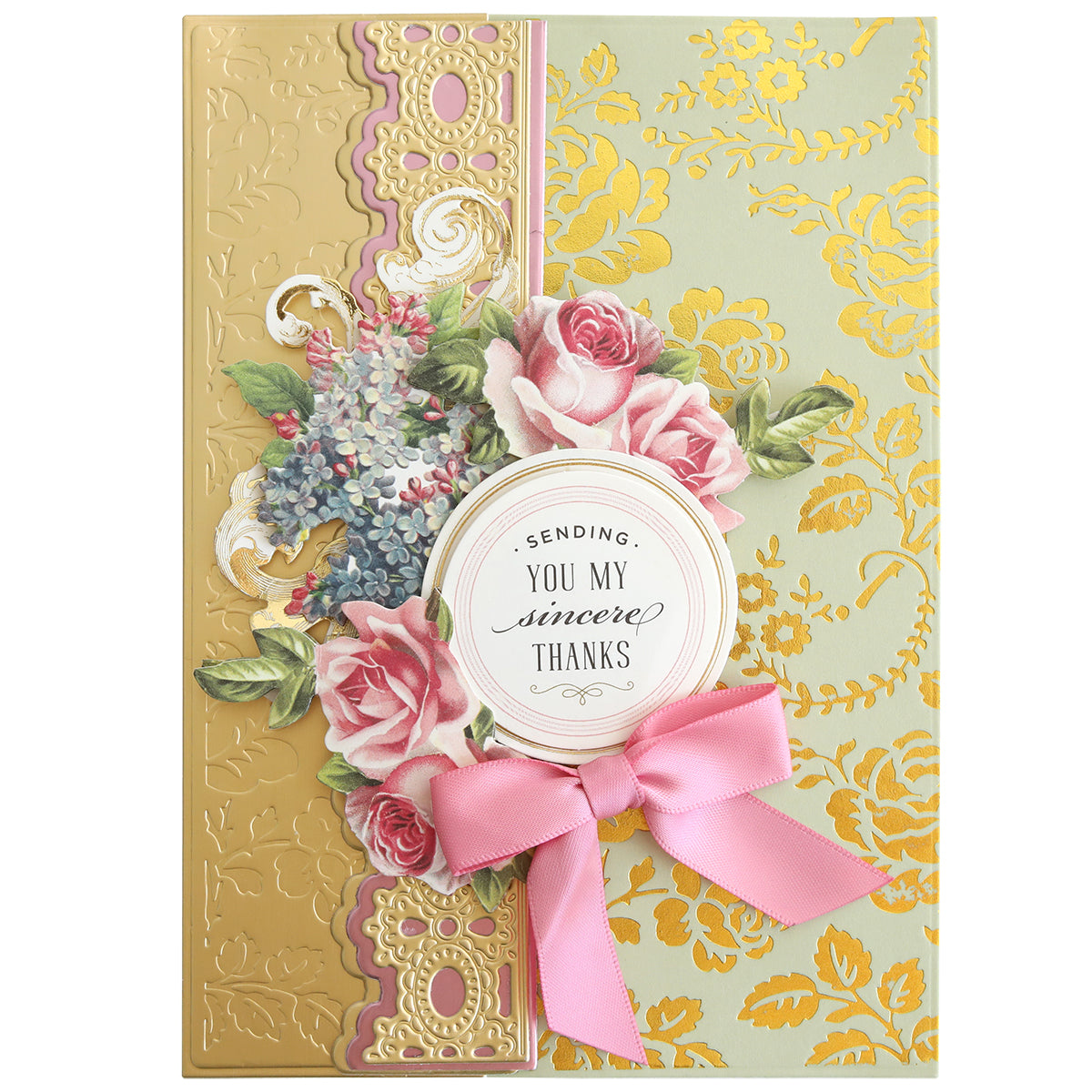 Gilded Floral Hot Foil Plates