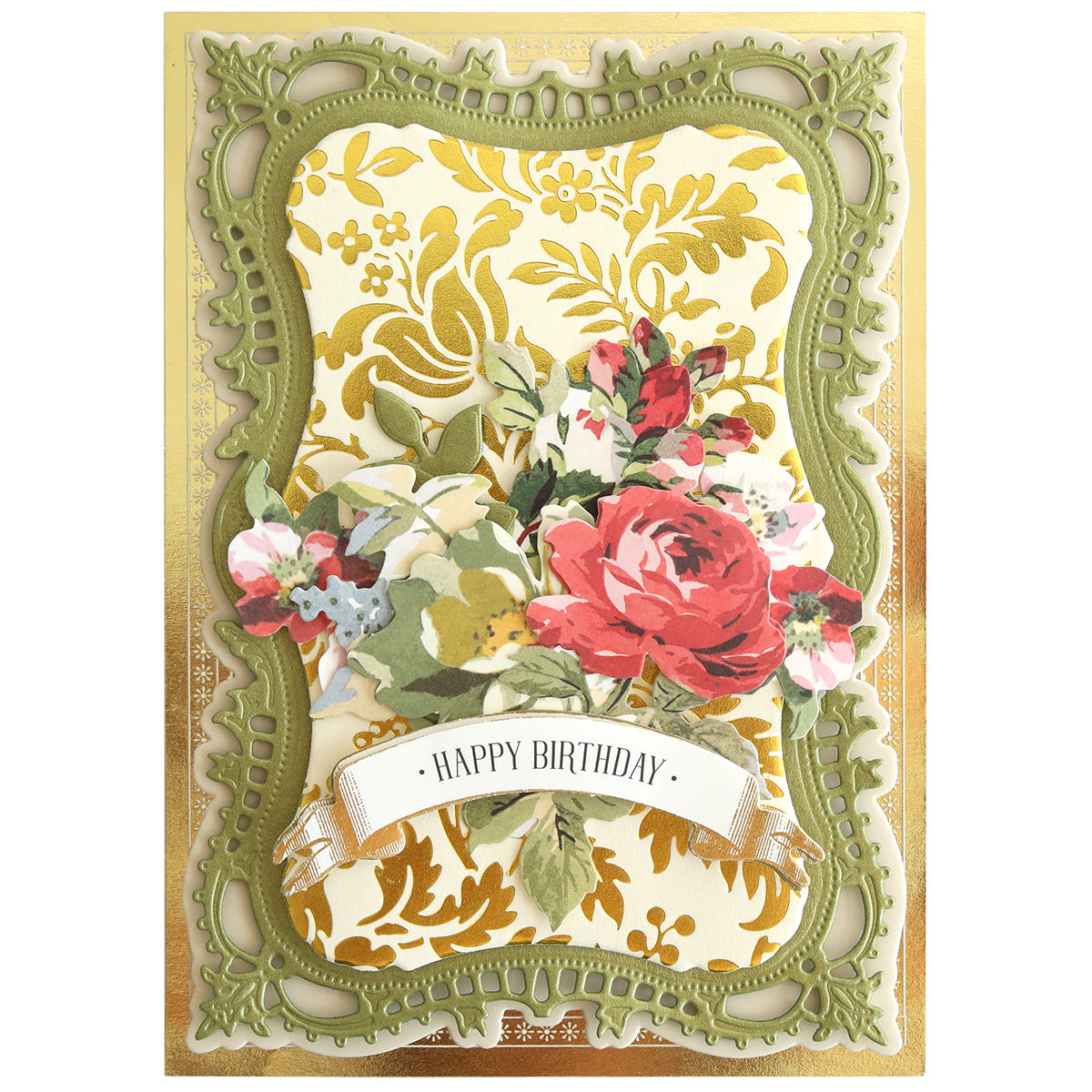 Gilded Floral Hot Foil Plates