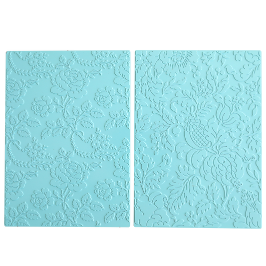Gilded Floral Hot Foil Plates