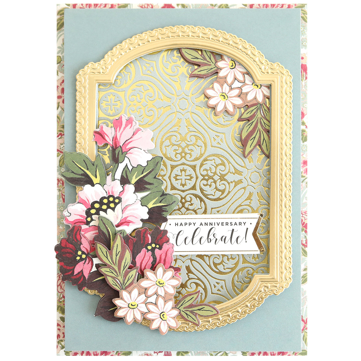 Gilded Damask Hot Foil Plates