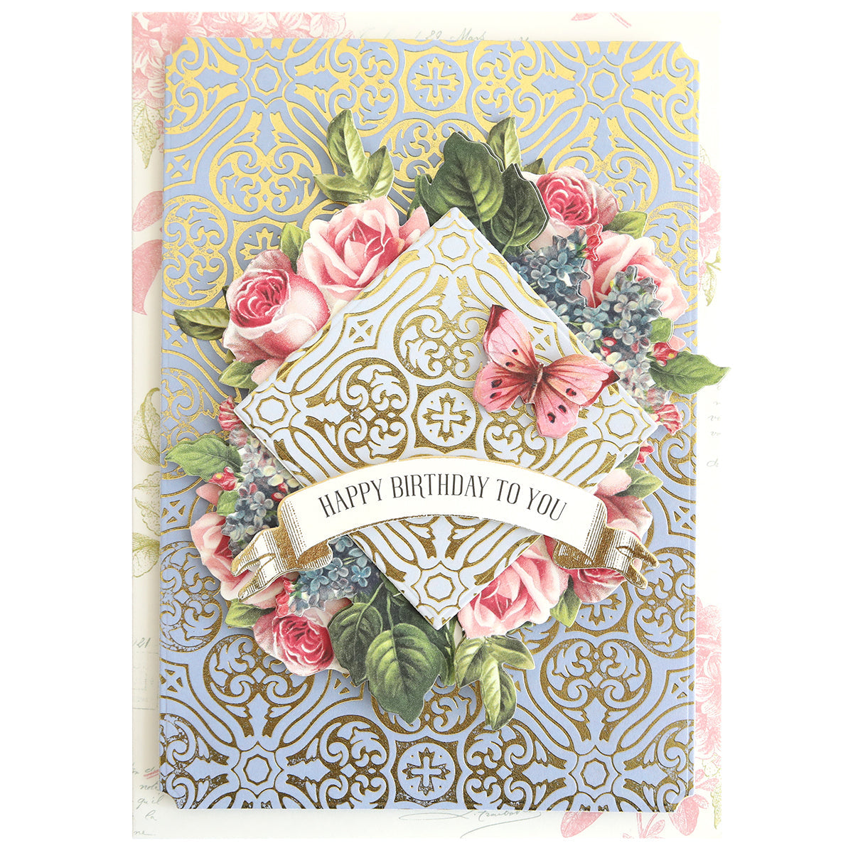 Gilded Damask Hot Foil Plates