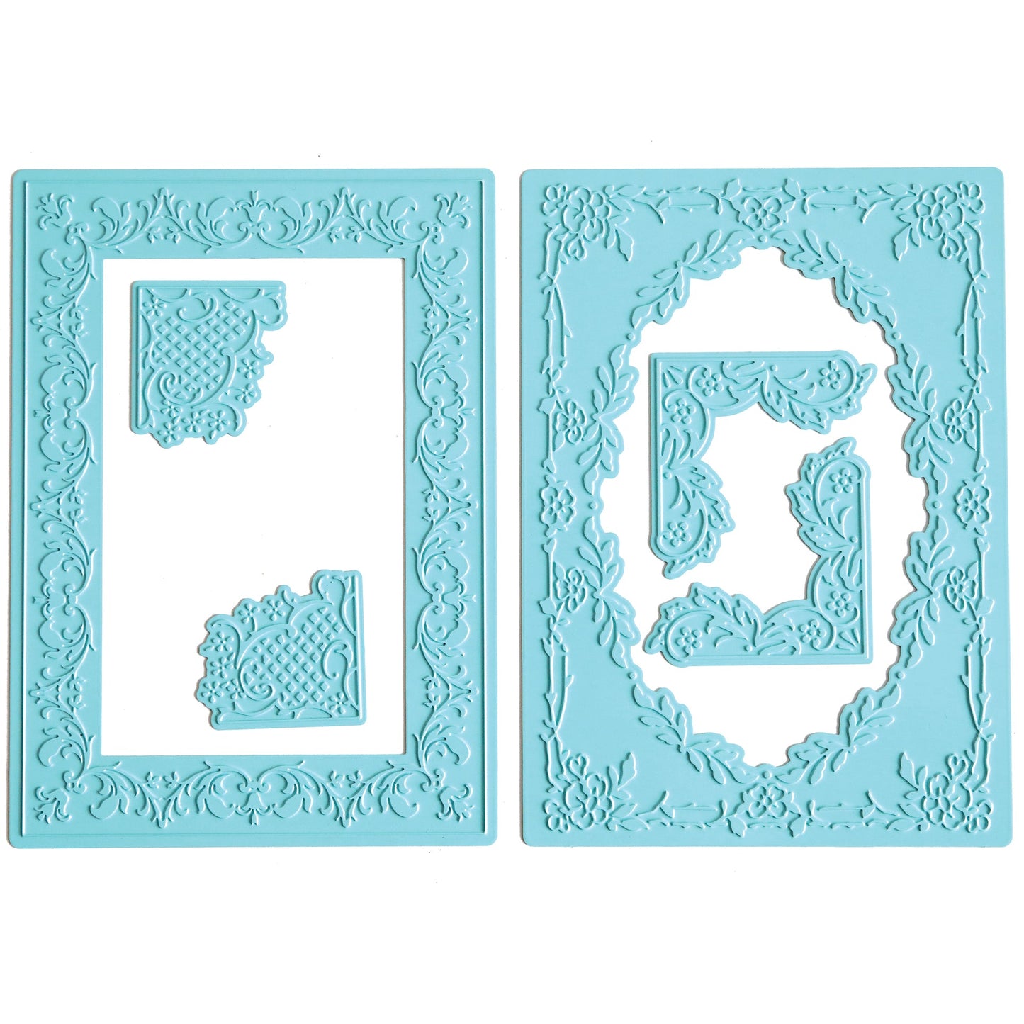 Gilded Fleur Frames Hot Foil Plates