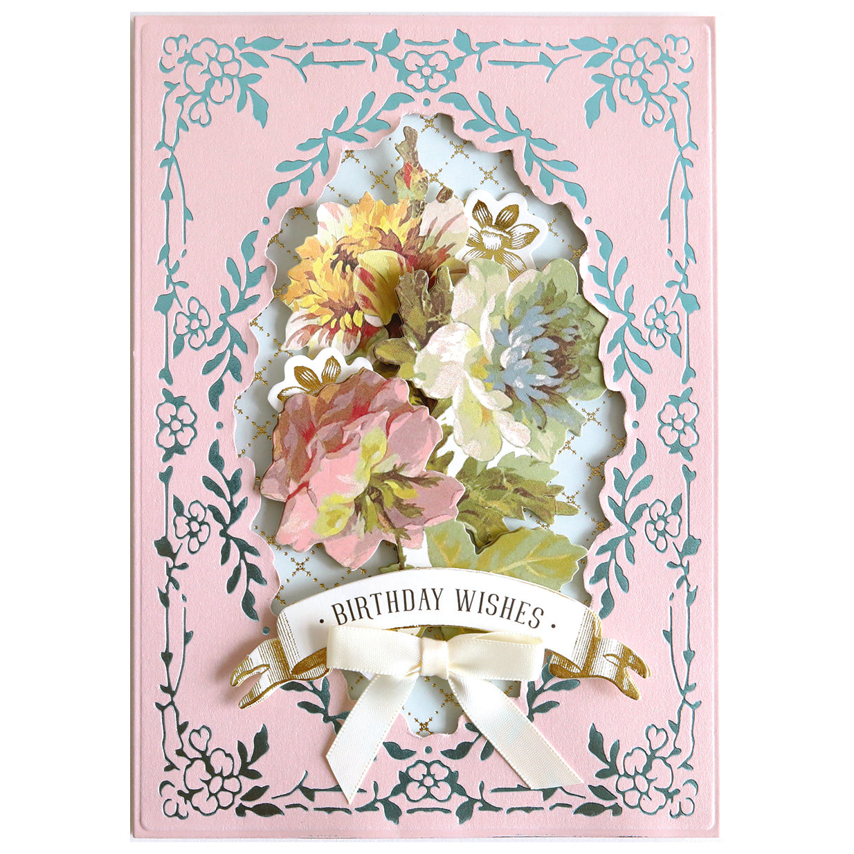 Gilded Fleur Frames Hot Foil Plates