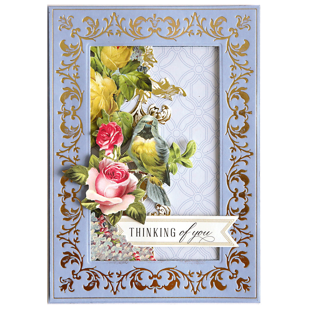 Gilded Fleur Frames Hot Foil Plates
