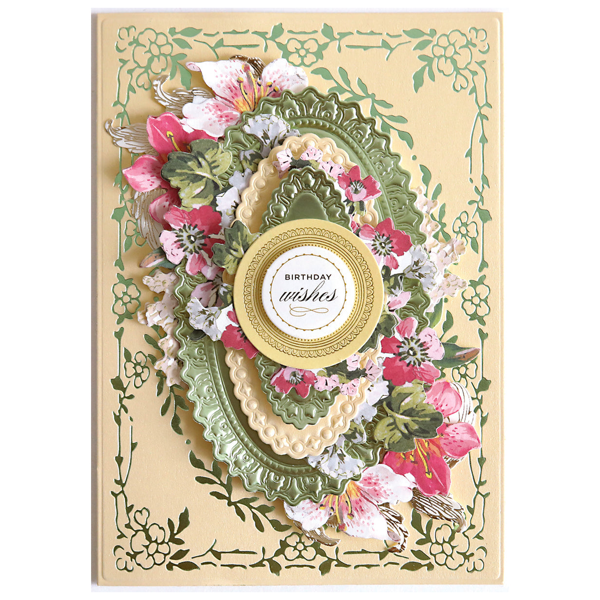 Gilded Fleur Frames Hot Foil Plates