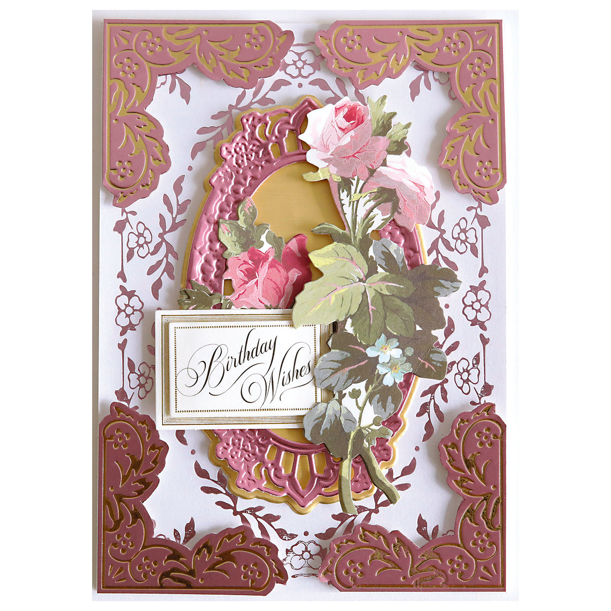 Gilded Fleur Frames Hot Foil Plates