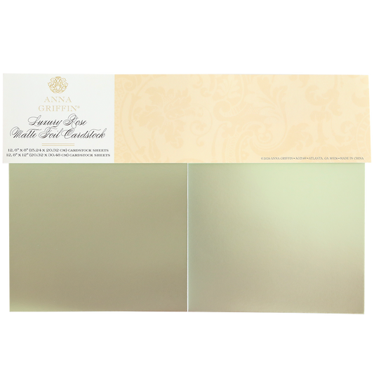 Luxury Rose Collection Green Matte Foil Cardstock