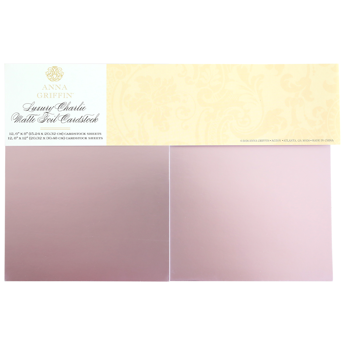 Luxury Charlie Matte Foil Cardstock