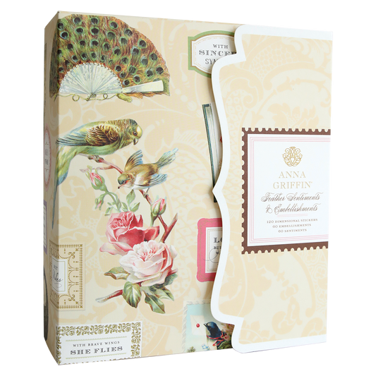 Feather Embellishments and Sentiments