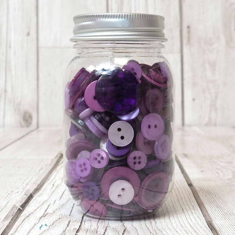 Hunkydory Button Assortment - Purples