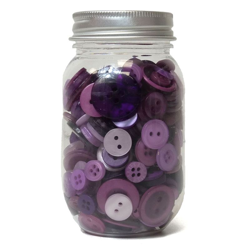 Hunkydory Button Assortment - Purples