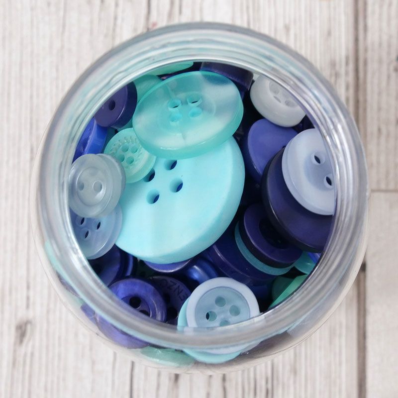 Hunkydory Button Assortment - Blues