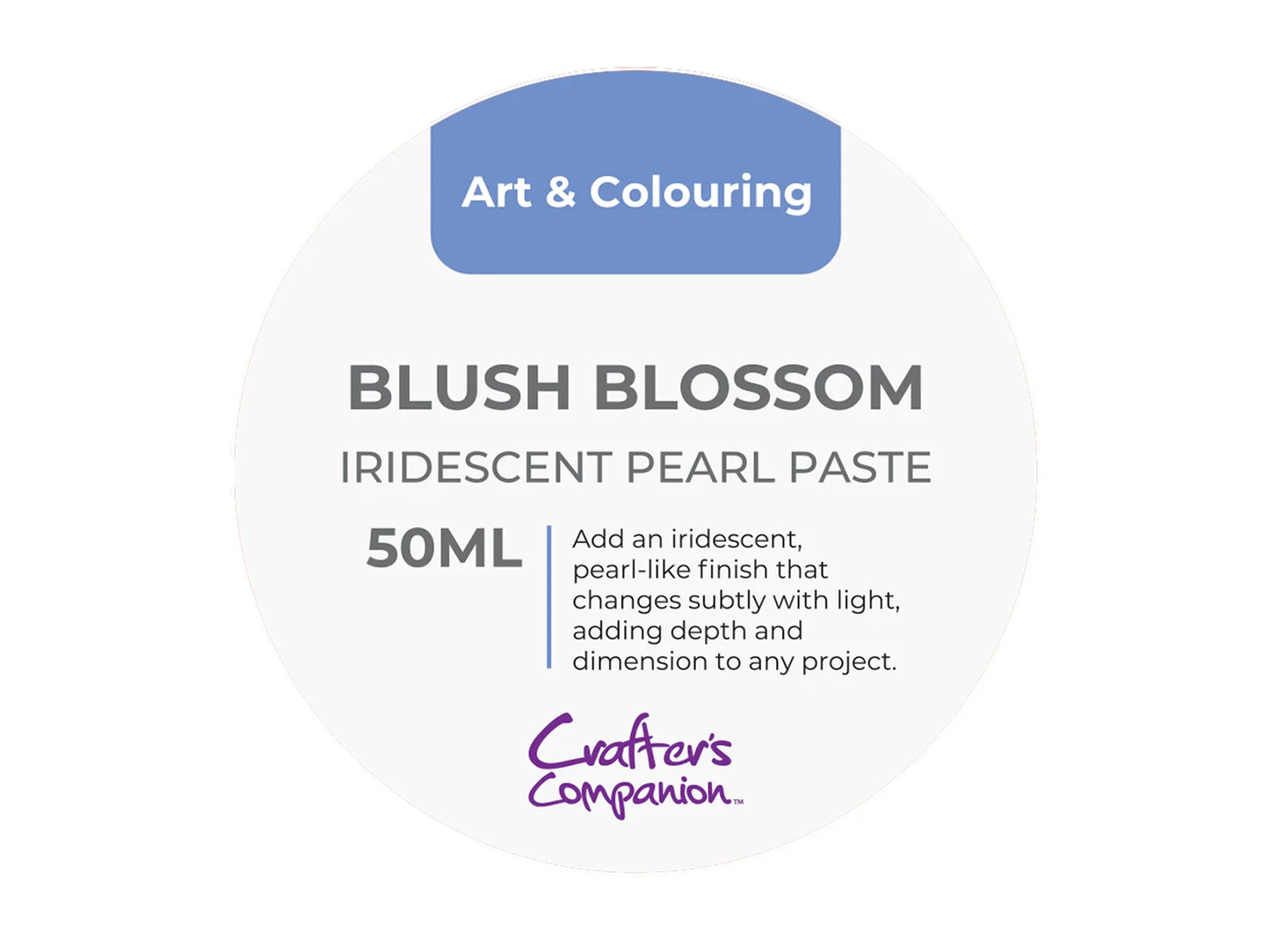 Crafters Companion Iridescent Pearl Paste - Blush Blossom