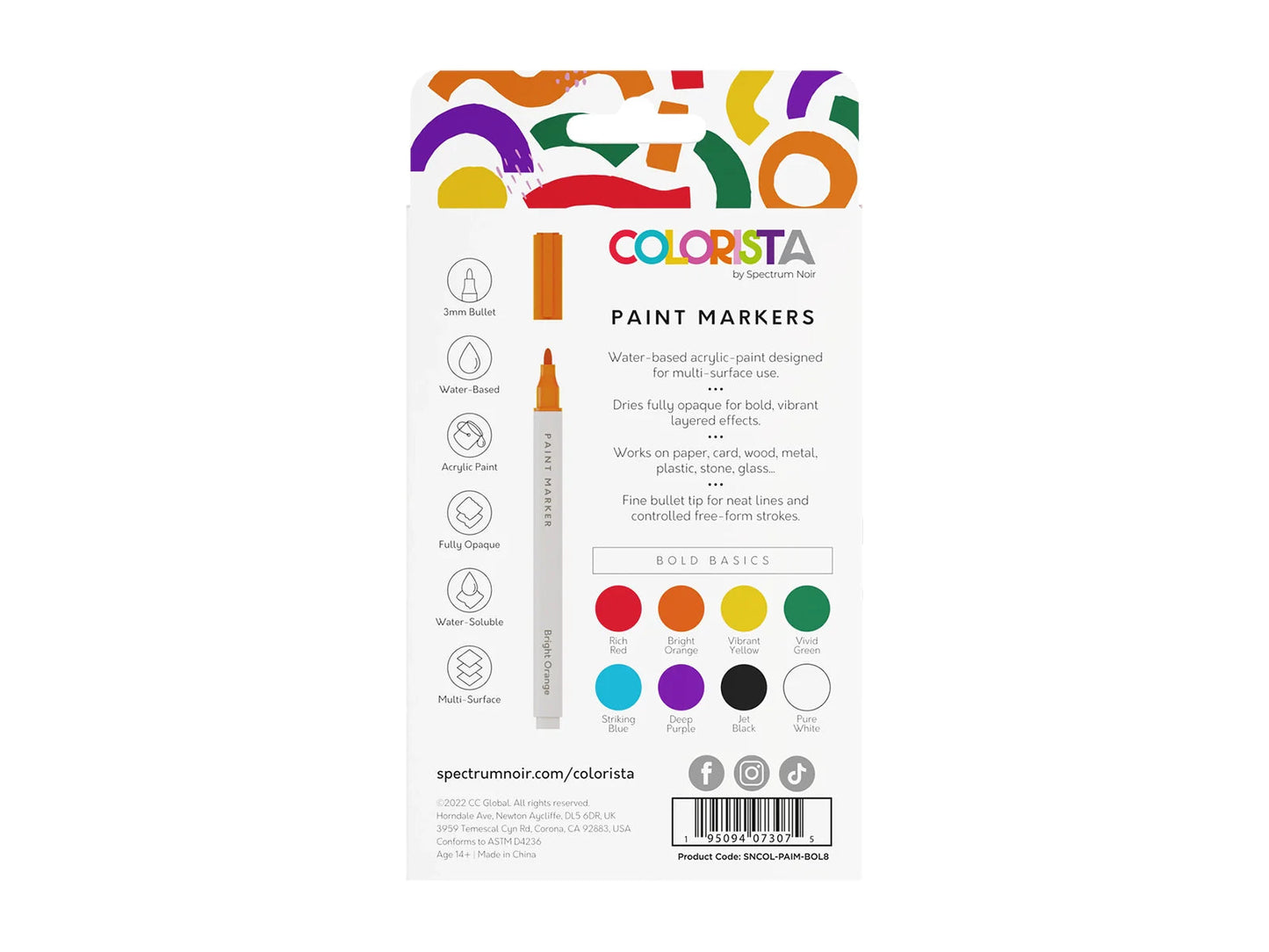 Colorista - Paint Marker - Bold Basics 8pc