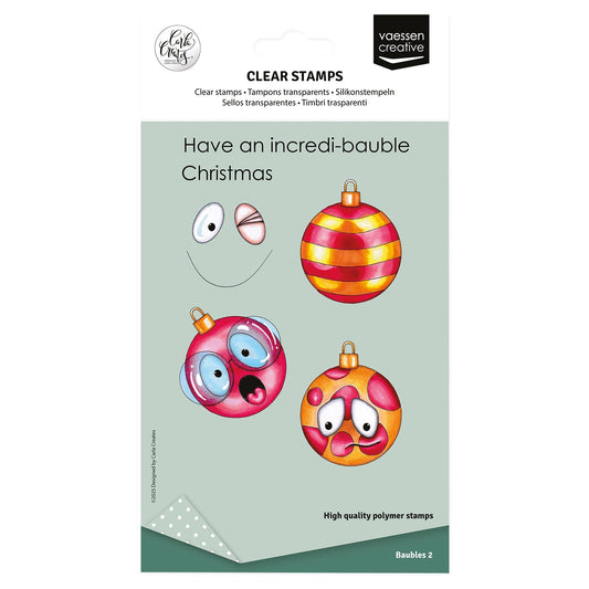 Vaessen Creative • Clear Stamps Christmas Baubles 2 12pcs