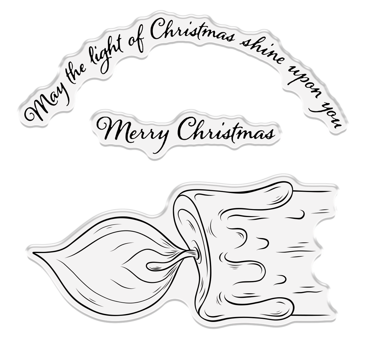 Christmas by Candlelight Clear Acrylic Stamp Set - The Light of Christmas