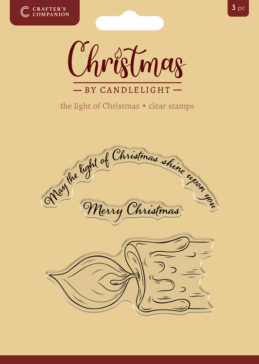 Christmas by Candlelight Clear Acrylic Stamp Set - The Light of Christmas