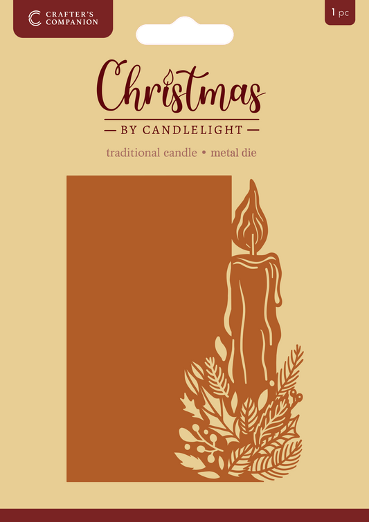 Christmas by Candlelight Metal Die Set - Traditional Candle