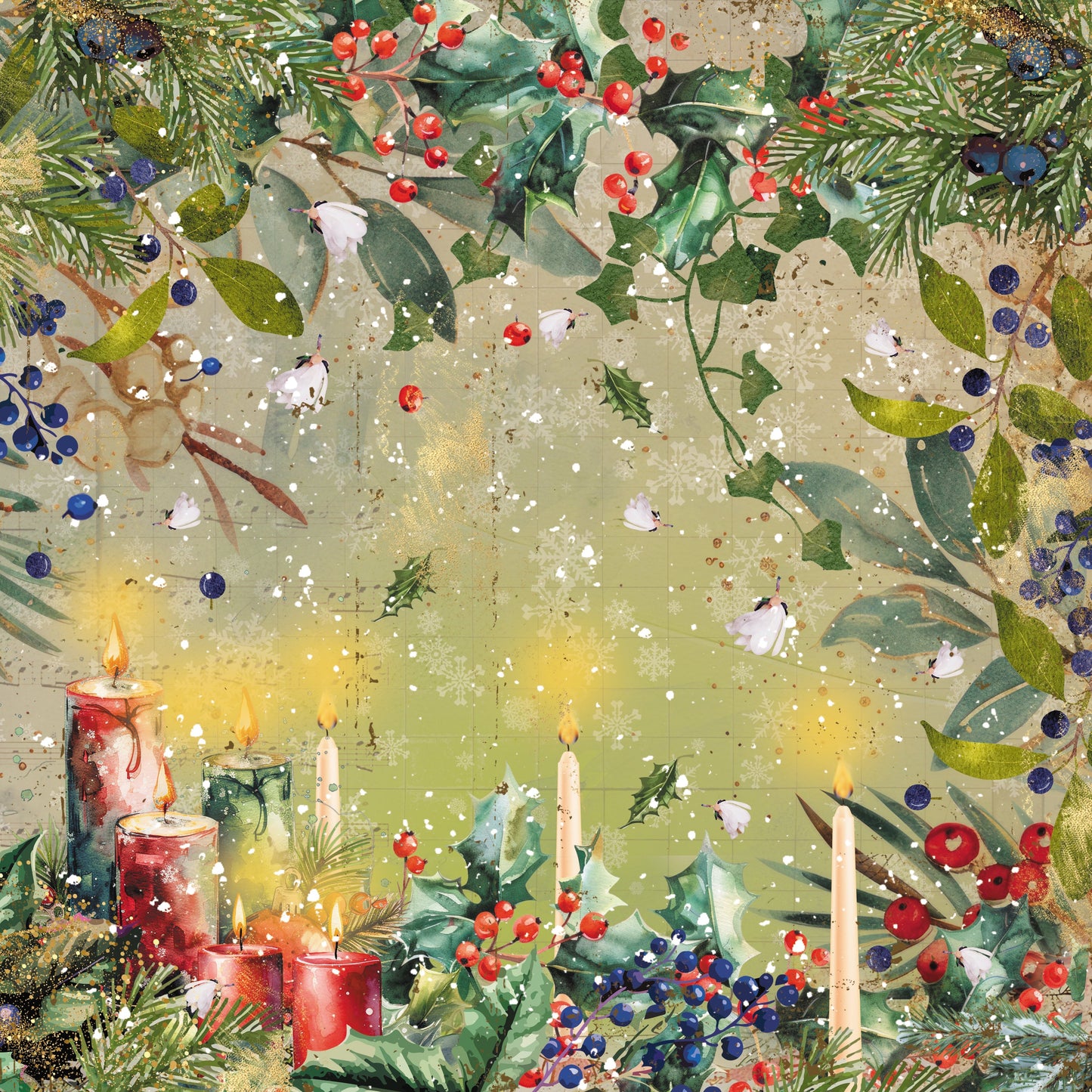 Christmas by Candlelight 12" x 12" Paper Pad