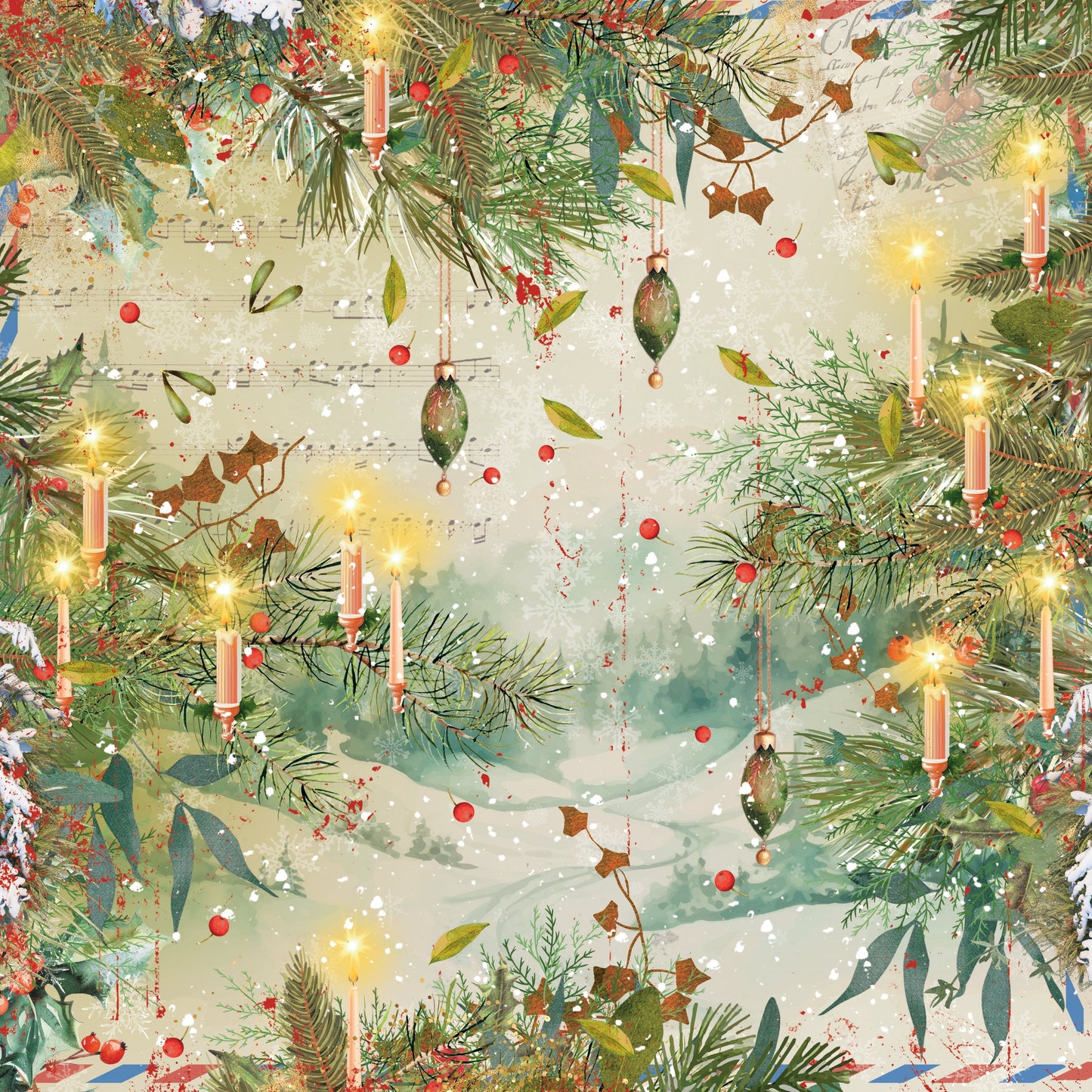 Christmas by Candlelight 12" x 12" Paper Pad