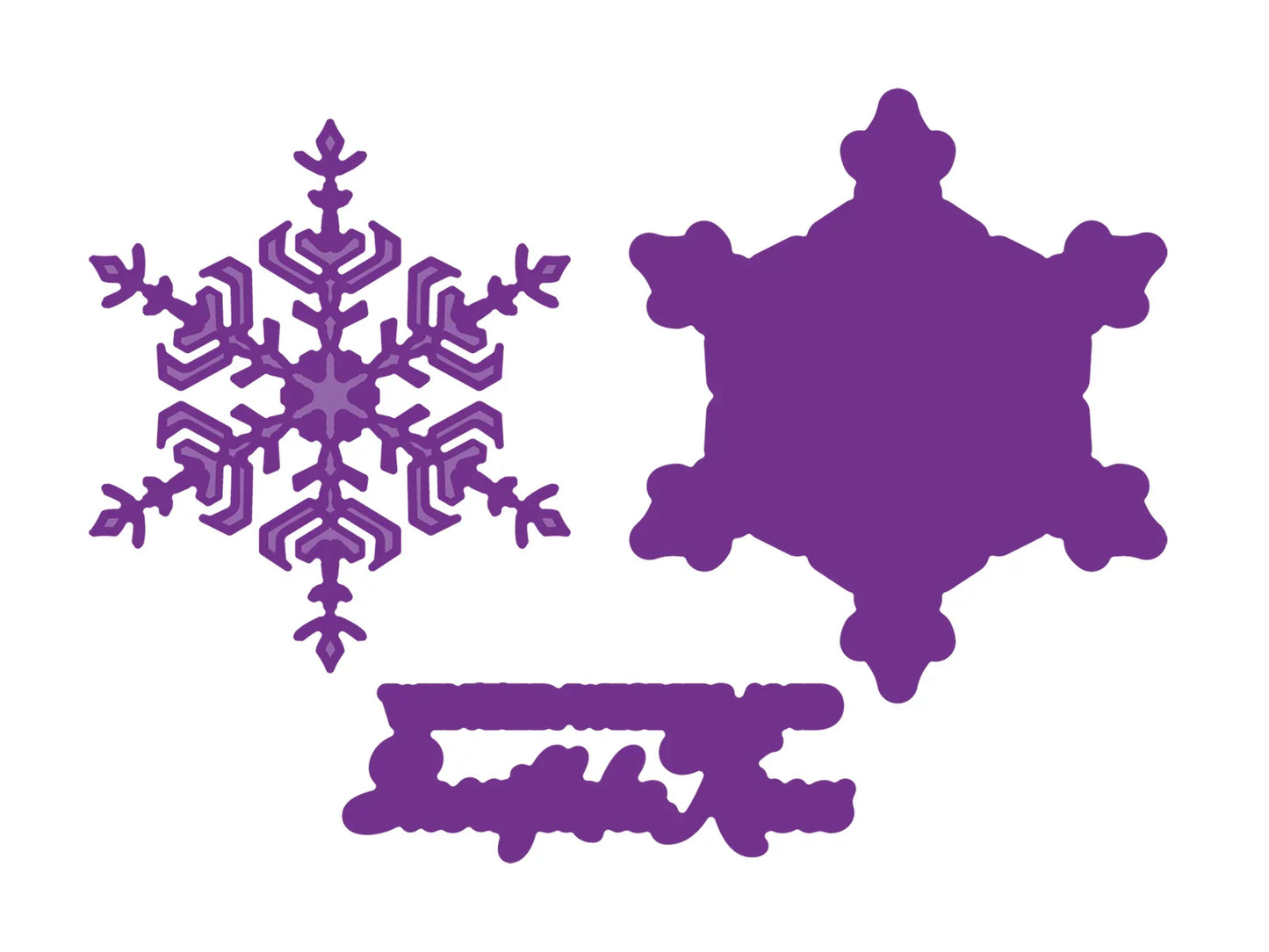 Crafter's Companion 3D Embossing Folder - Winter Snowflakes