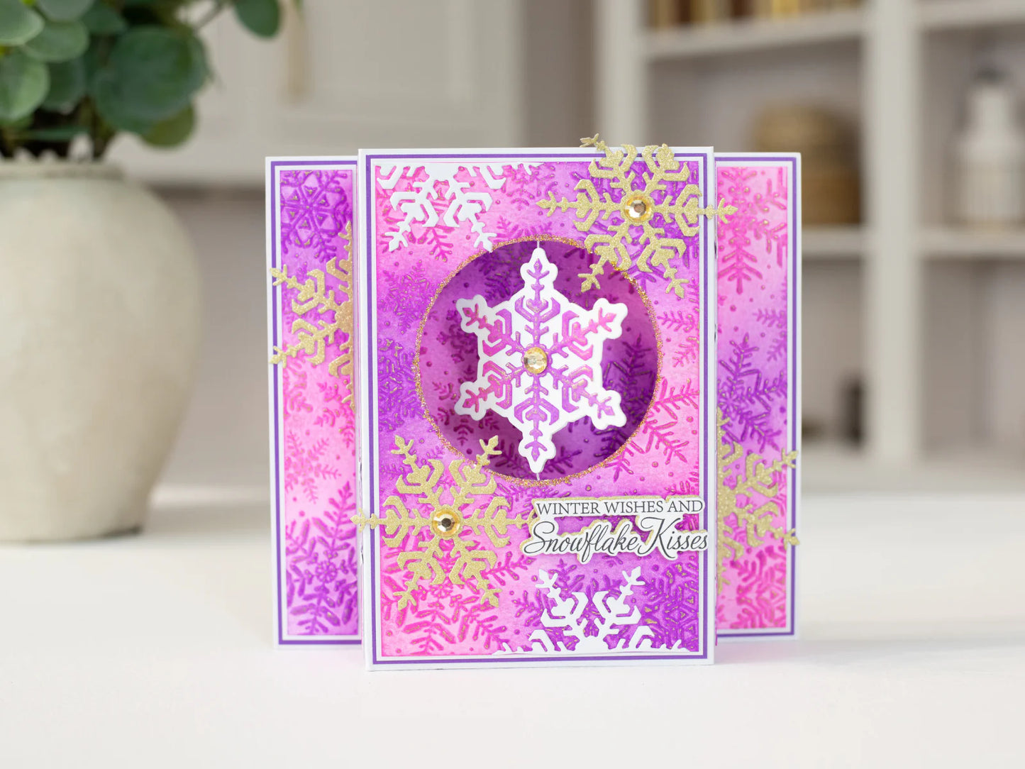 Crafter's Companion 3D Embossing Folder - Winter Snowflakes