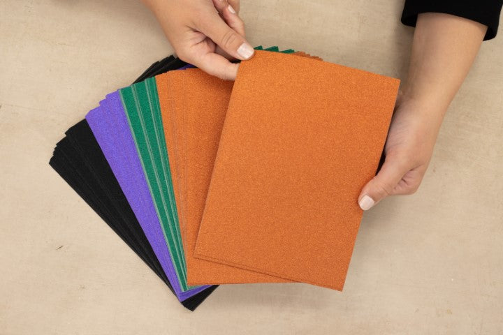 Crafter's Companion - A5 Glitter Card Pack - Halloween And Fall 100pc