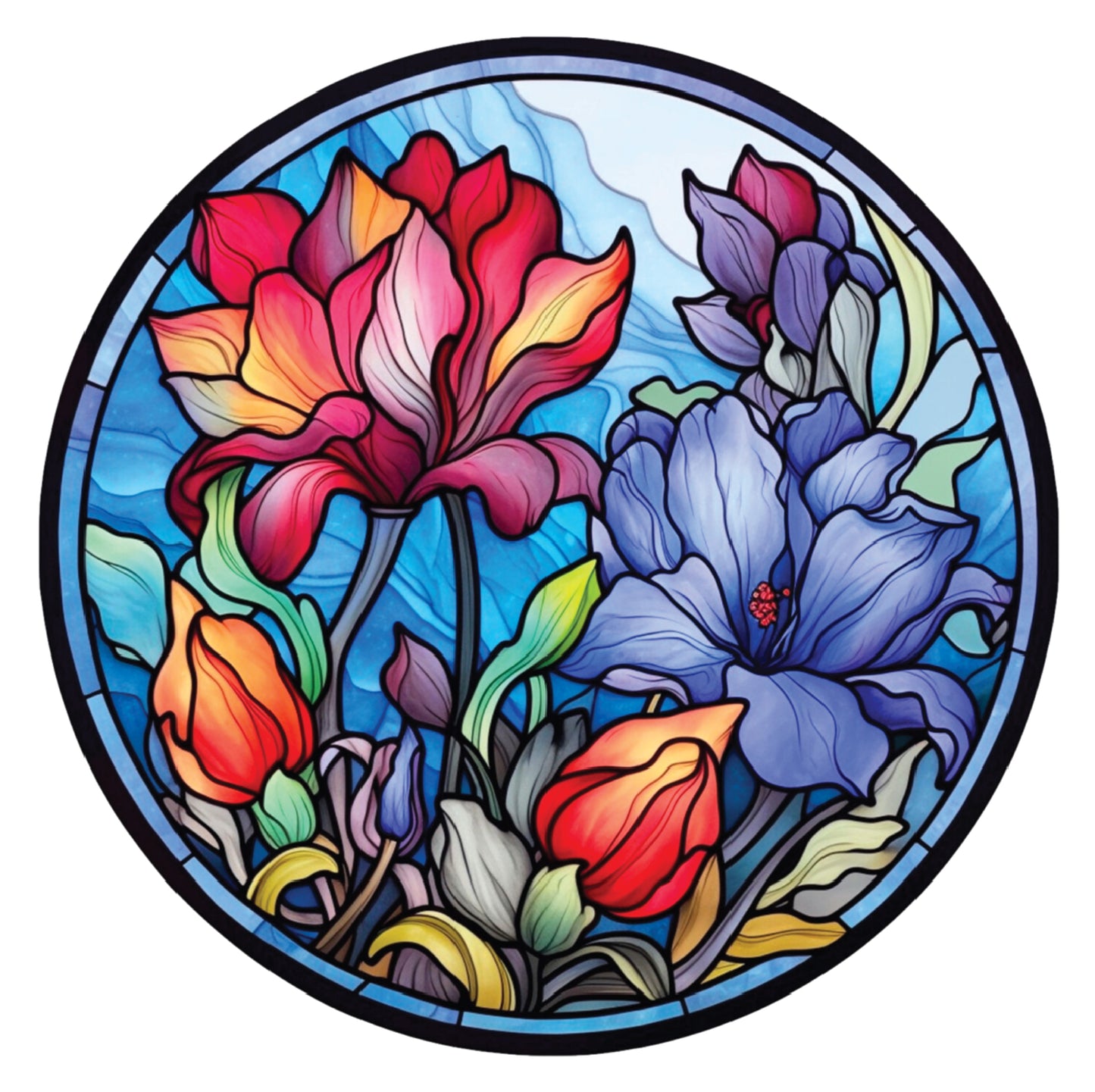 Crafter’s Companion Printed Acetate - Stained Glass Effect Circles