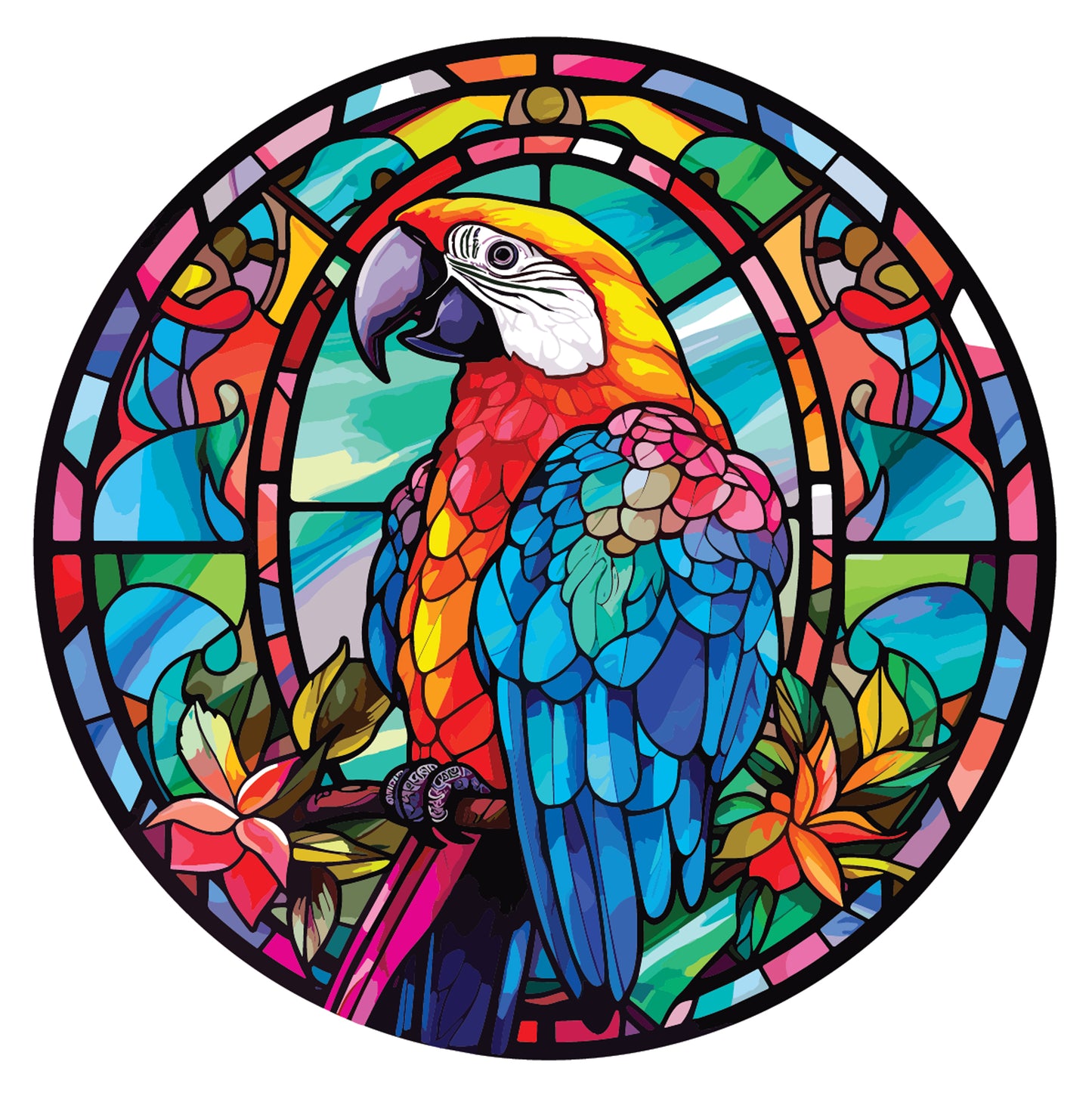 Crafter’s Companion Printed Acetate - Stained Glass Effect Circles