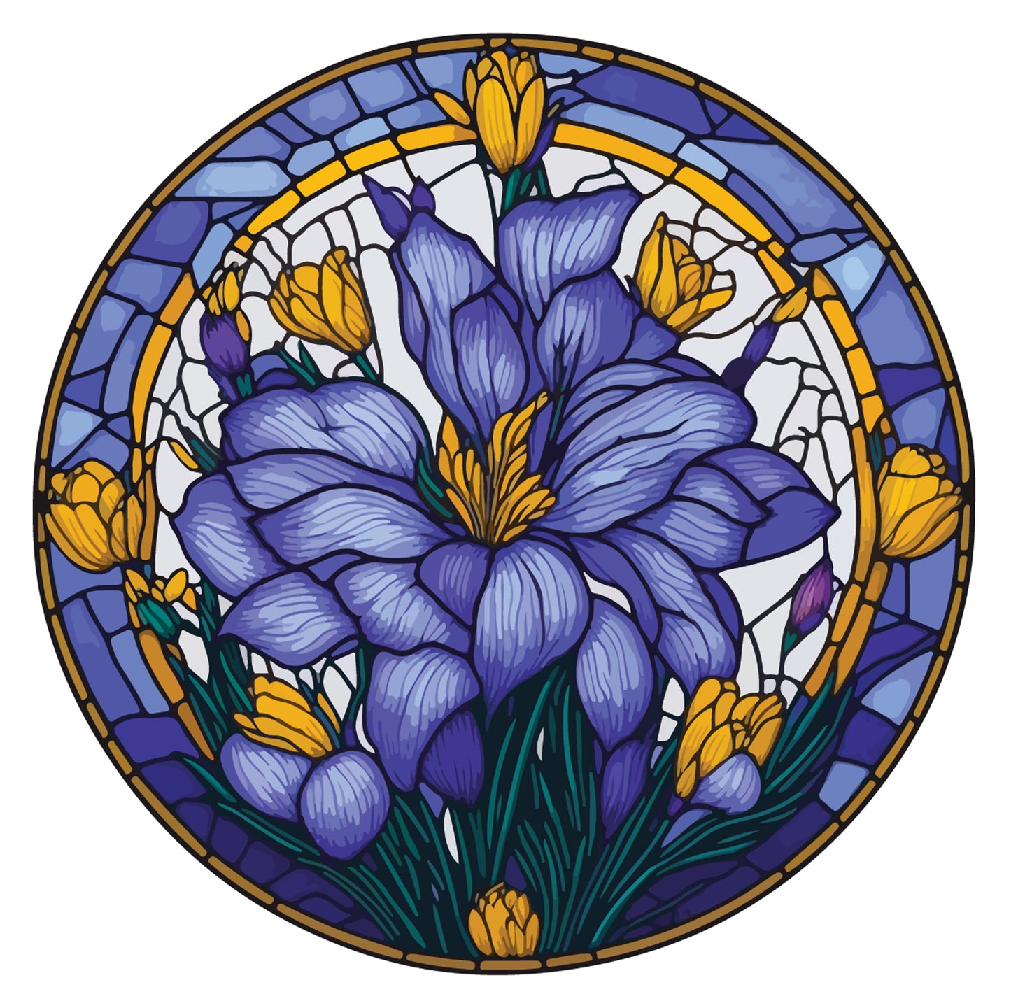 Crafter’s Companion Printed Acetate - Stained Glass Effect Circles
