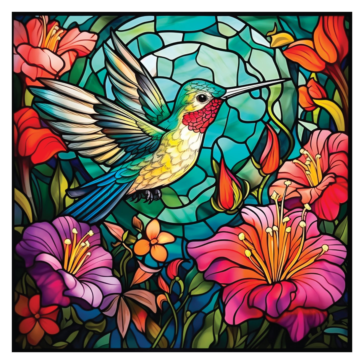 Crafter’s Companion Printed Acetate - Stained Glass Effect Squares