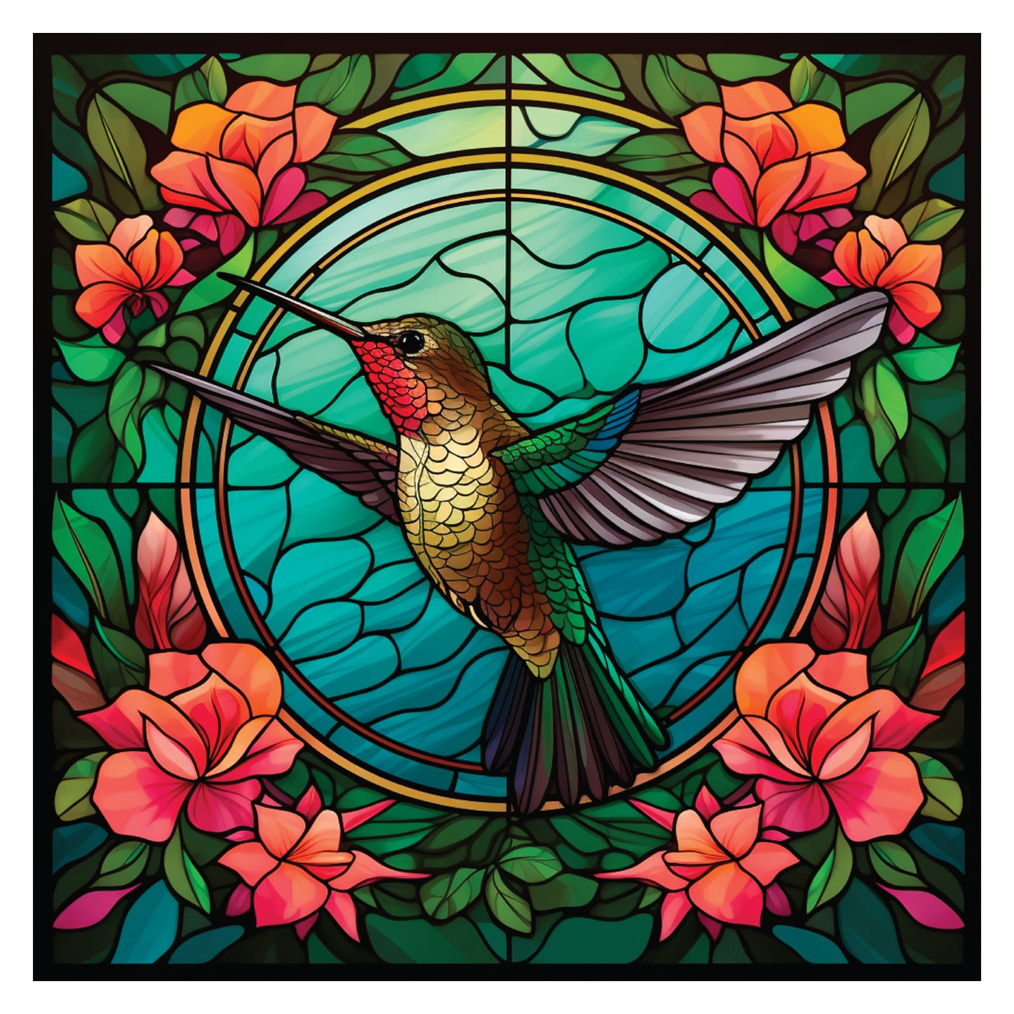 Crafter’s Companion Printed Acetate - Stained Glass Effect Squares