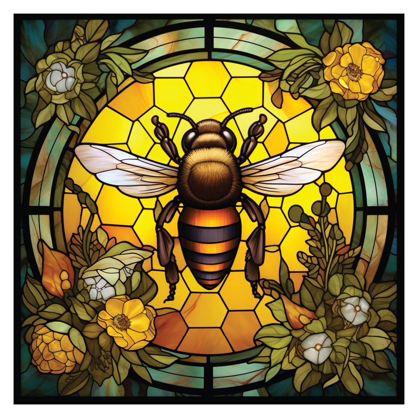 Crafter’s Companion Printed Acetate - Stained Glass Effect Squares